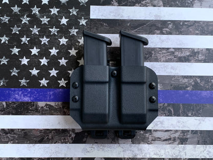Side-Facing Double Magazine Carrier – Double Stack 9mm/.40 (Not for 2011 Mags)